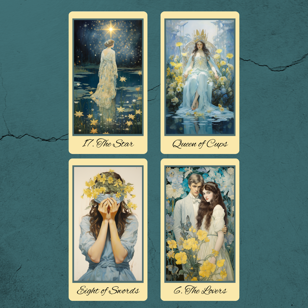 NEW!! Bygone Spring Tarot By Hattie Thorn. Original Design 78 Card Dec ...