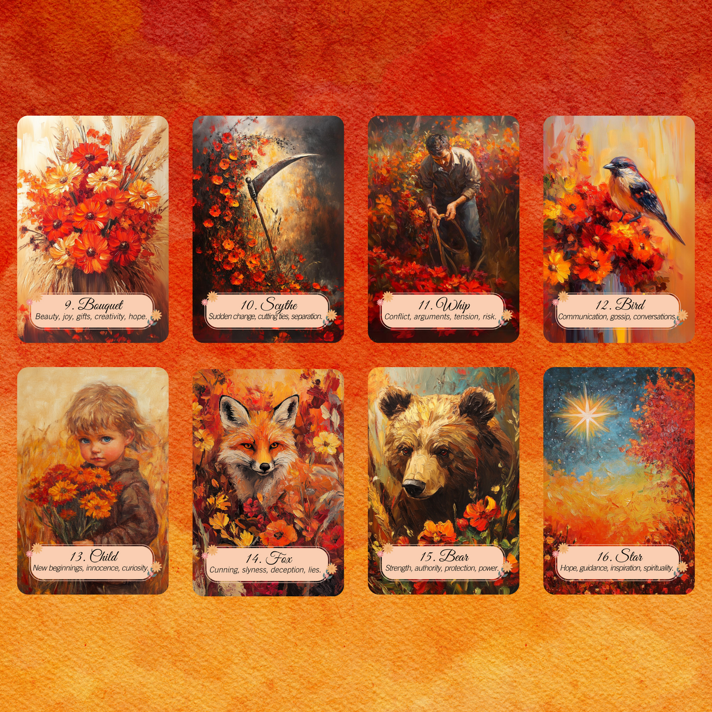 NEW!! Autumn Fields Tarot and Lenormand Bundle by Hattie Thorn. 2 Deck Special!