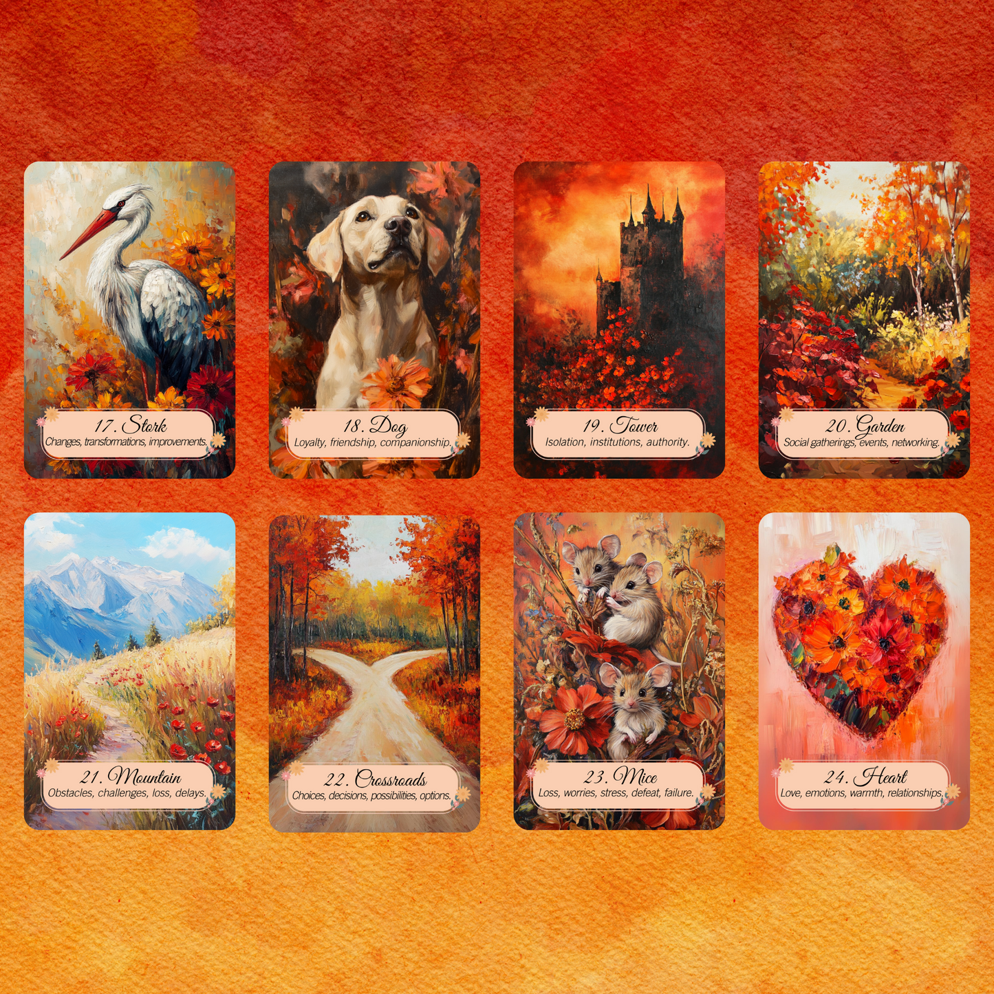 NEW!! Autumn Fields Tarot and Lenormand Bundle by Hattie Thorn. 2 Deck Special!