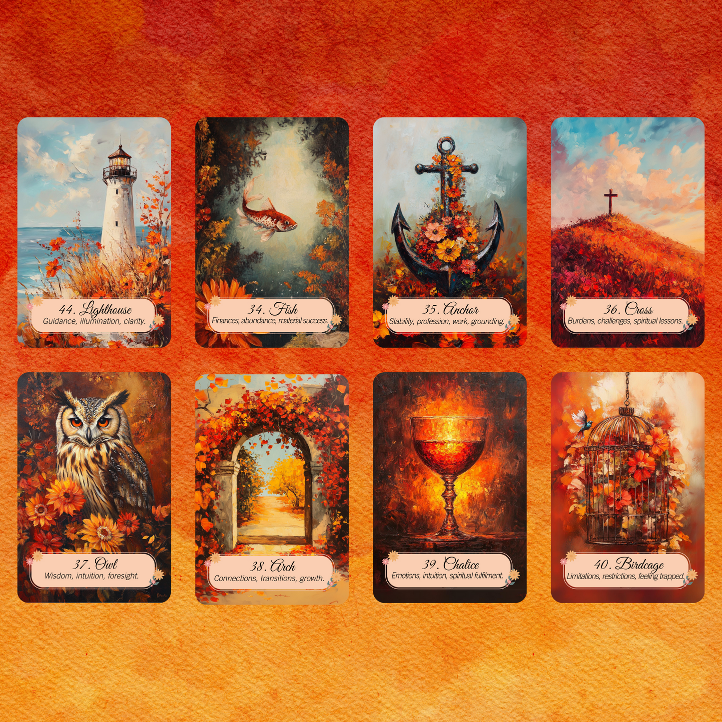 NEW!! Autumn Fields Tarot and Lenormand Bundle by Hattie Thorn. 2 Deck Special!