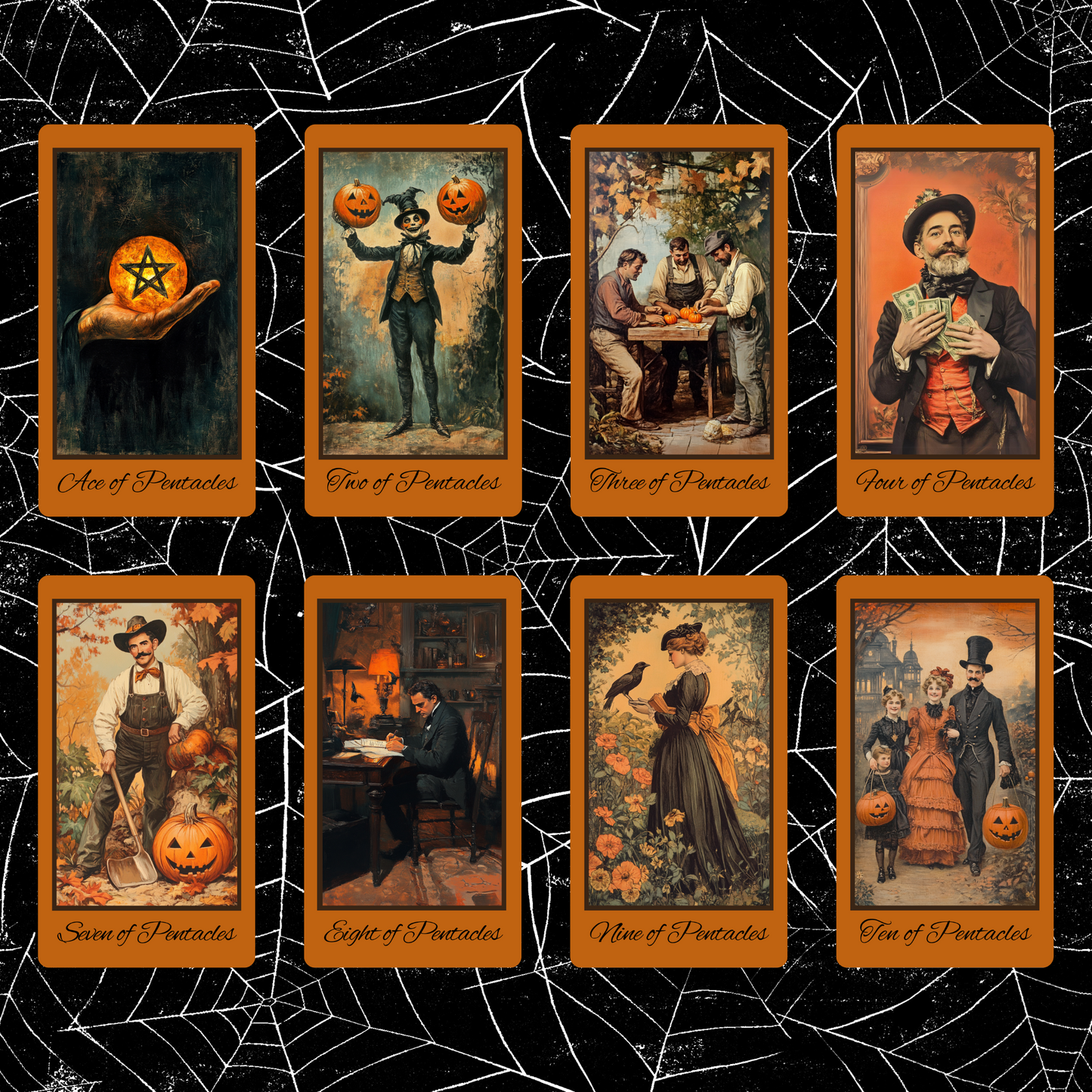 NEW!! Halloween Yesteryear by Hattie Thorn. Original Design 78 Card Deck Based on Rider Waite including Halloween Yesteryear Tuck Box