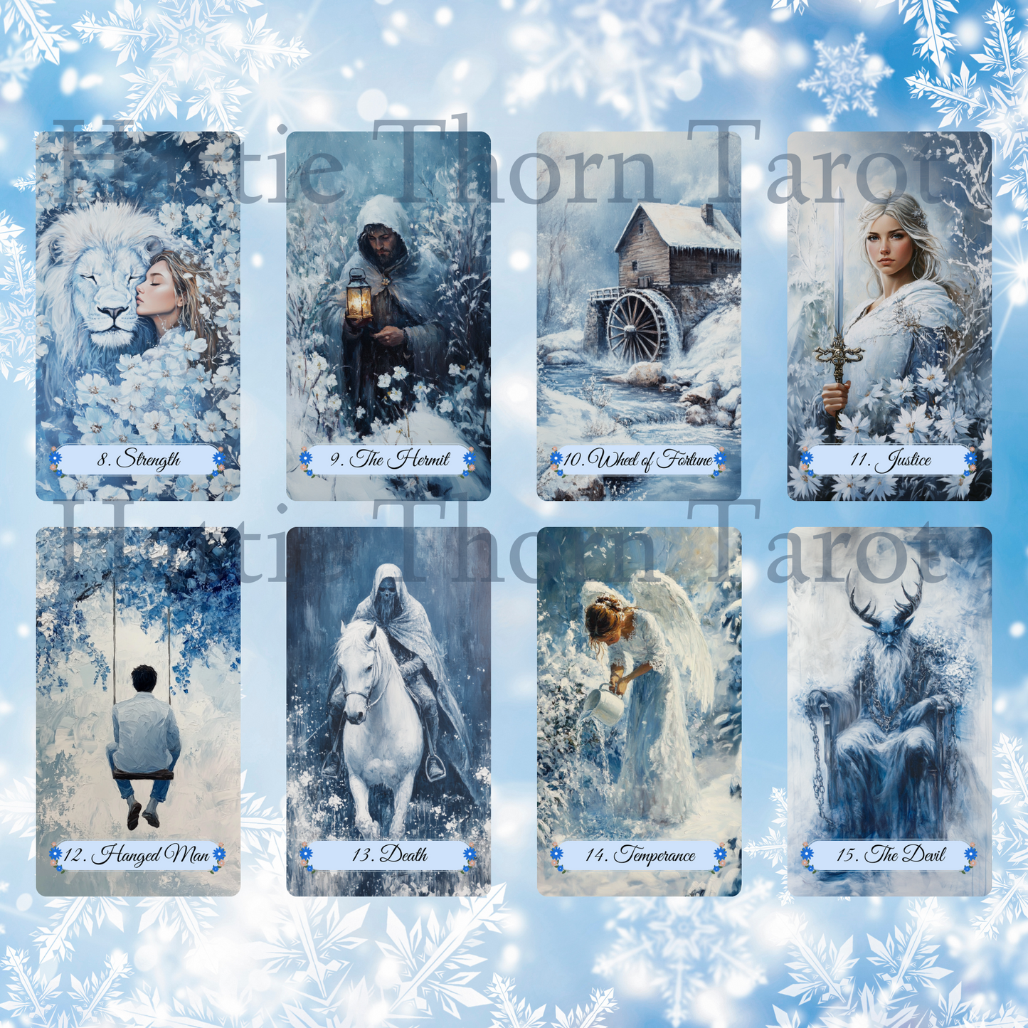 Winter Pastures Tarot and Lenormand Bundle by Hattie Thorn. 2 Deck Special!