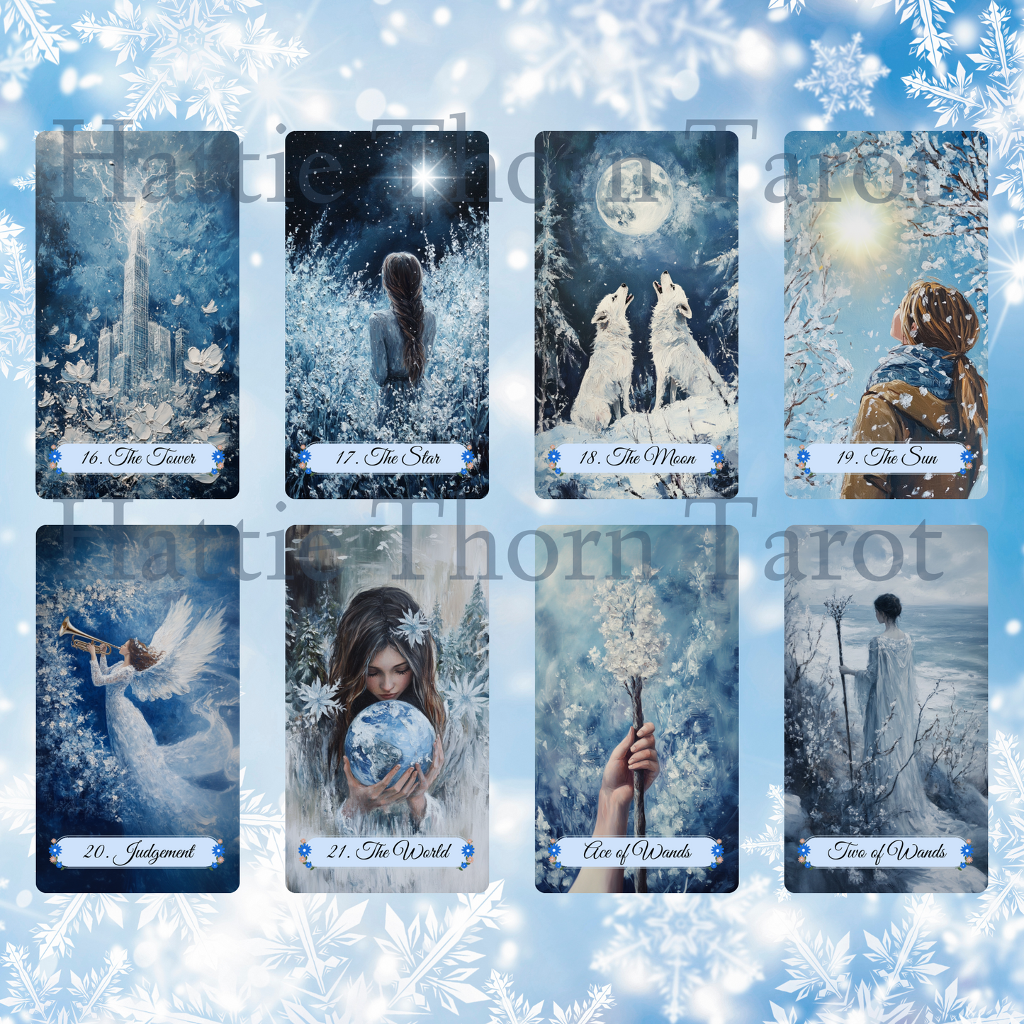 Winter Pastures Tarot and Lenormand Bundle by Hattie Thorn. 2 Deck Special!