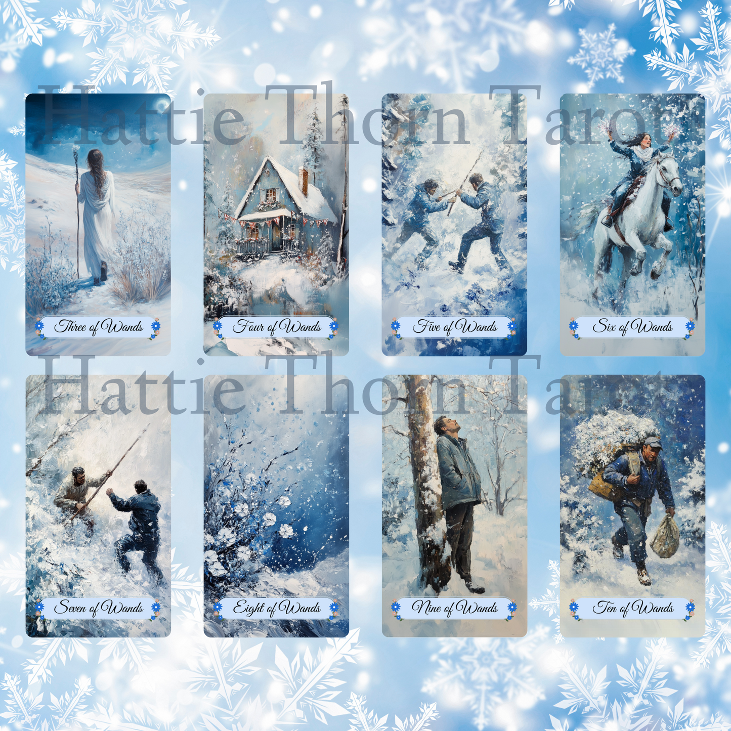 Winter Pastures Tarot and Lenormand Bundle by Hattie Thorn. 2 Deck Special!