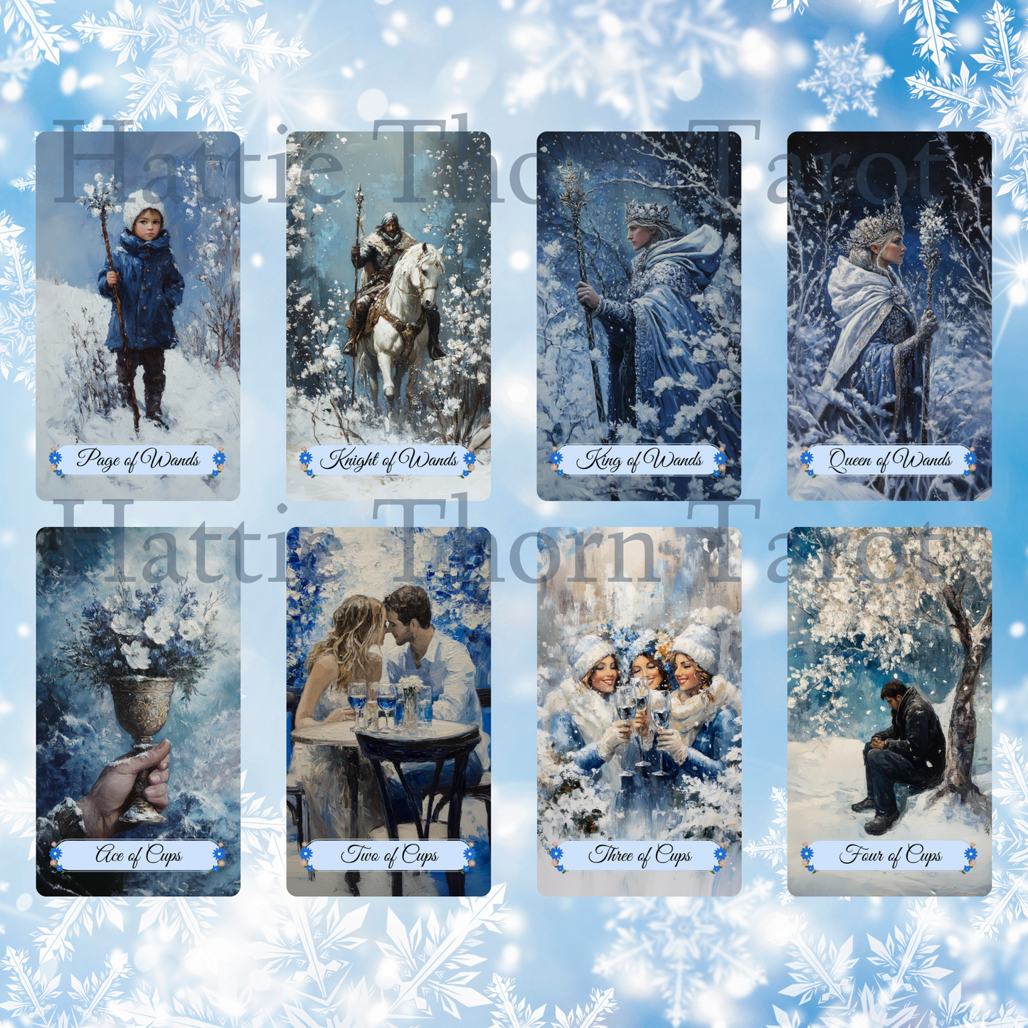 NEW!! Winter Pastures Tarot and Lenormand Bundle by Hattie Thorn. 2 Deck Special!