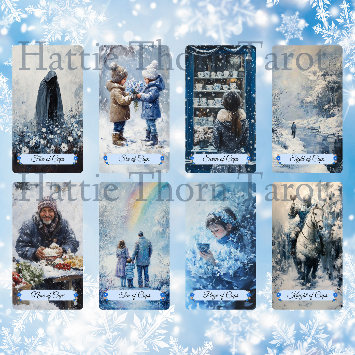 Winter Pastures Tarot and Lenormand Bundle by Hattie Thorn. 2 Deck Special!