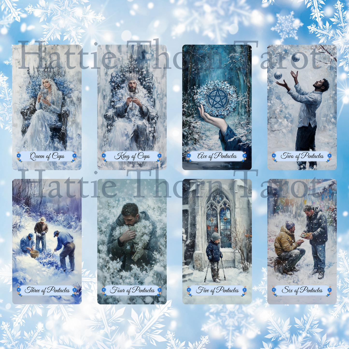 Winter Pastures Tarot and Lenormand Bundle by Hattie Thorn. 2 Deck Special!