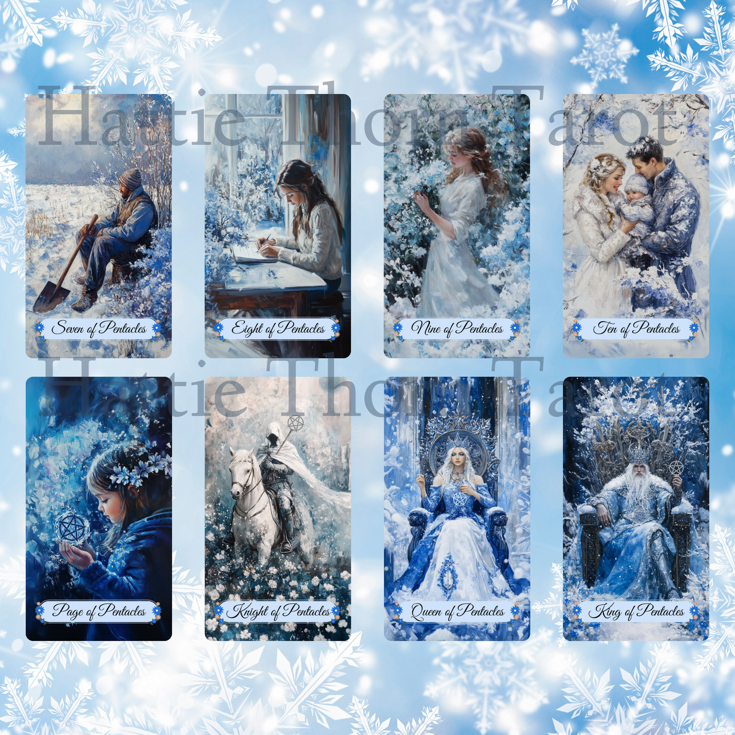 Winter Pastures Tarot and Lenormand Bundle by Hattie Thorn. 2 Deck Special!