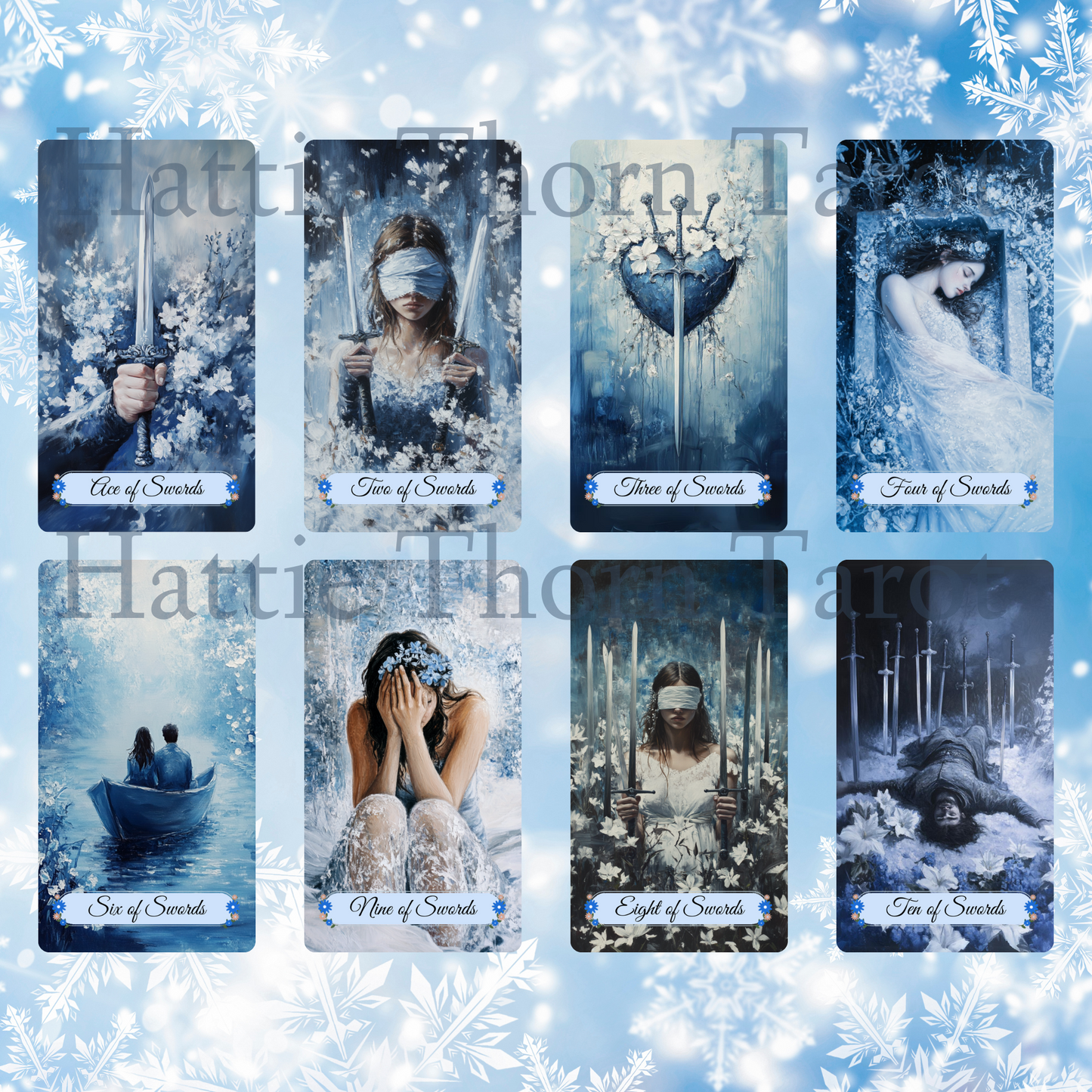 NEW!! Winter Pastures Tarot and Lenormand Bundle by Hattie Thorn. 2 Deck Special!