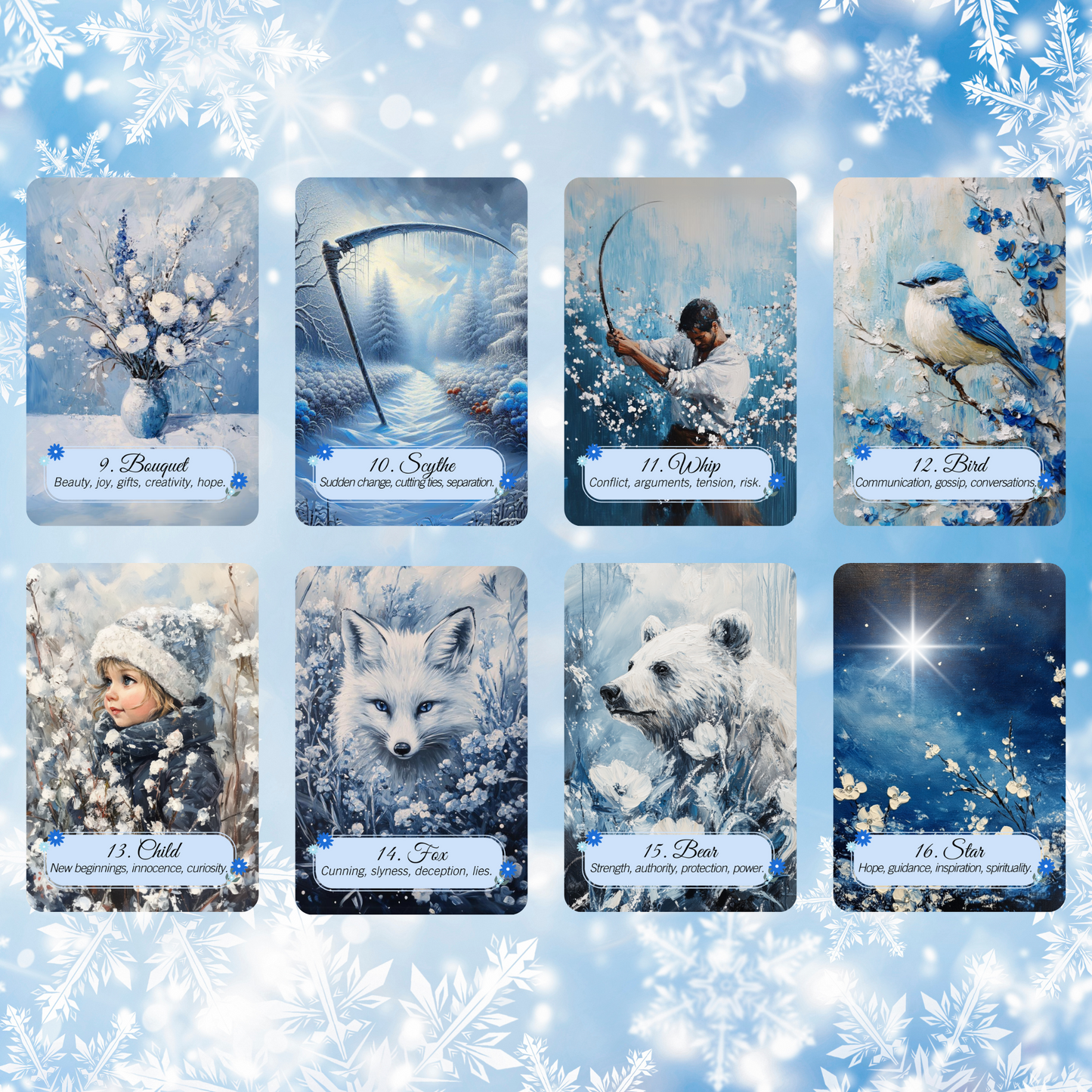 NEW!! Winter Pastures Tarot and Lenormand Bundle by Hattie Thorn. 2 Deck Special!