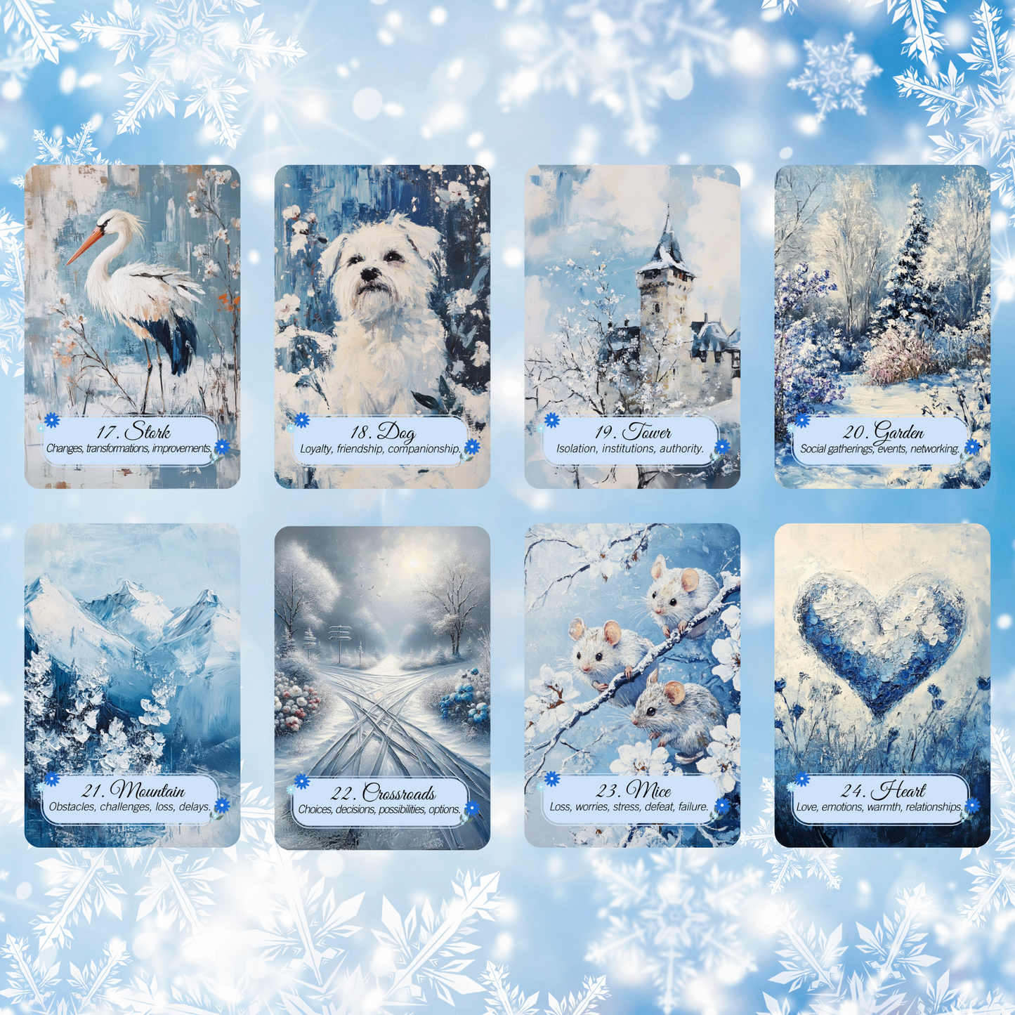 Winter Pastures Tarot and Lenormand Bundle by Hattie Thorn. 2 Deck Special!