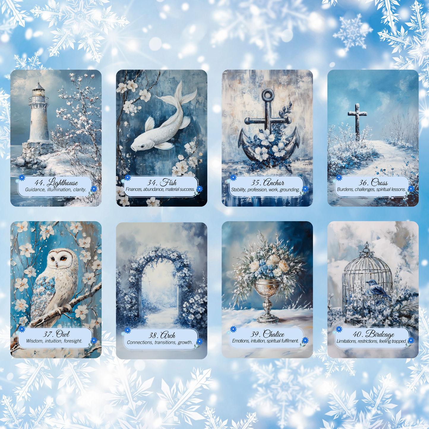 Winter Pastures Tarot and Lenormand Bundle by Hattie Thorn. 2 Deck Special!