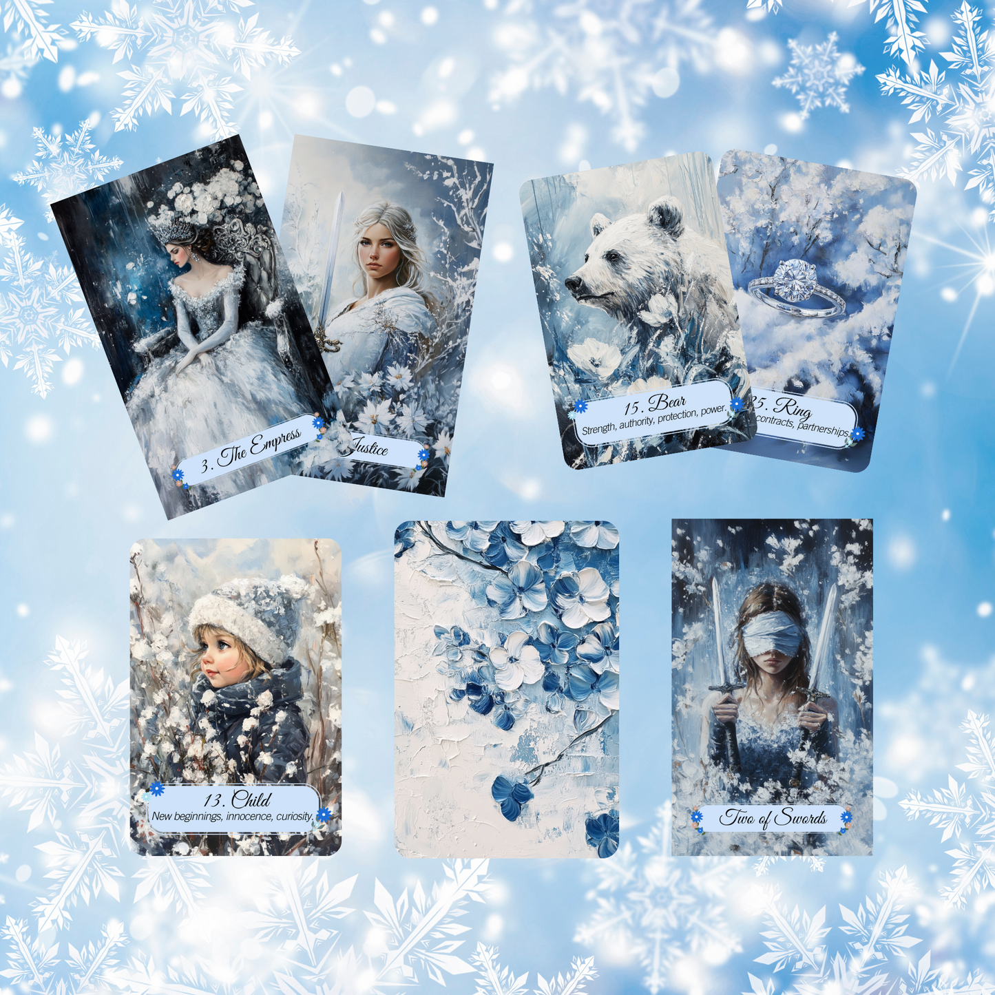 Winter Pastures Tarot and Lenormand Bundle by Hattie Thorn. 2 Deck Special!