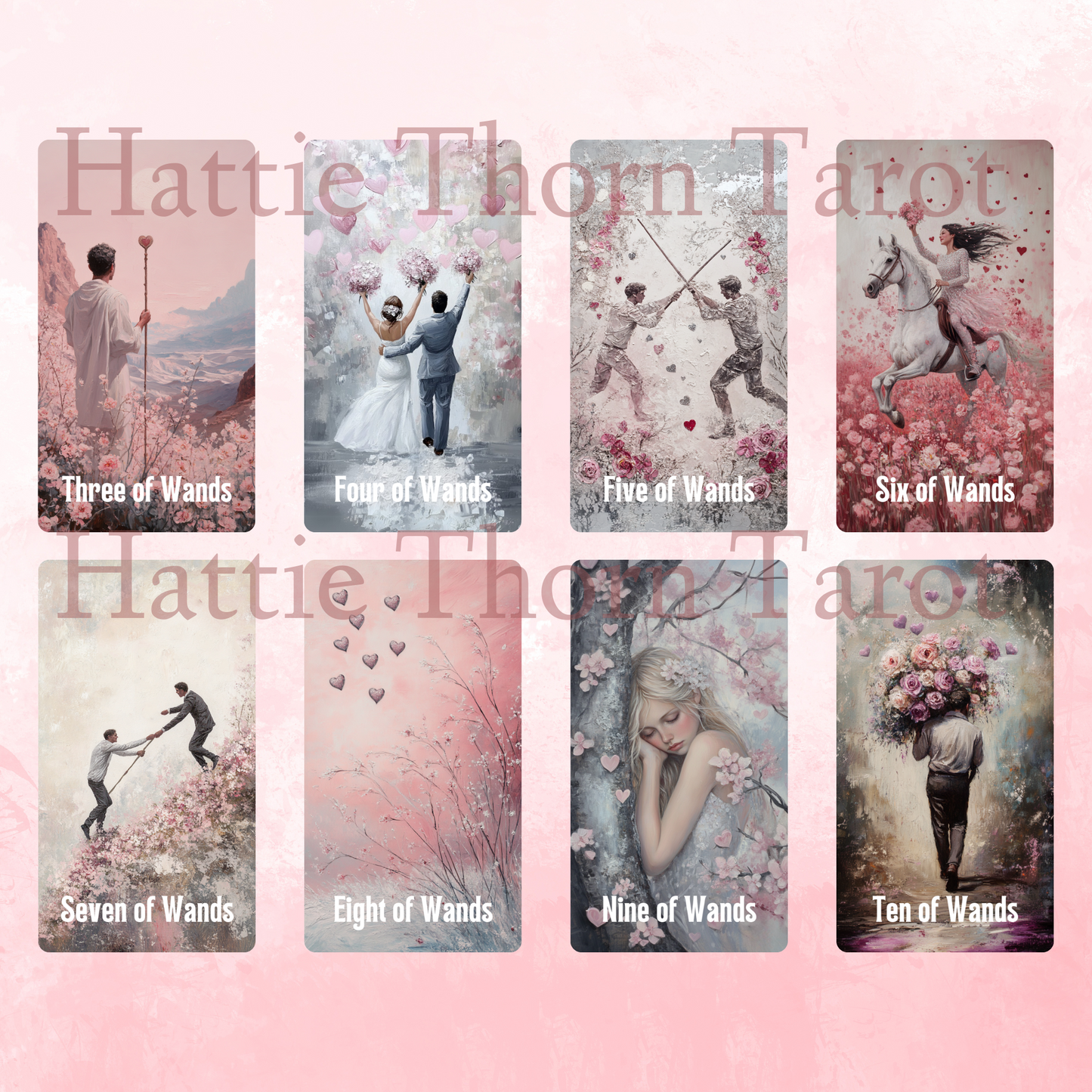 New! Lovers' Path Tarot and Oracle Bundle by Hattie Thorn. 2 Deck Special!