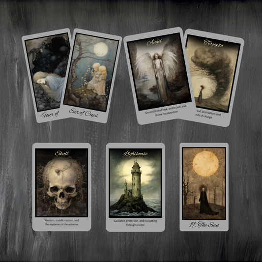 Shadow Fates Tarot and Oracle Bundle by Hattie Thorn. 2 Deck Special!