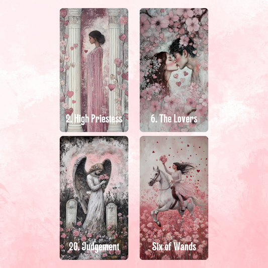 New! Lovers' Path Tarot by Hattie Thorn. Original Design 78 Card Deck inc Lovers' Path Tuck Box and Love Interpretation Guidebook