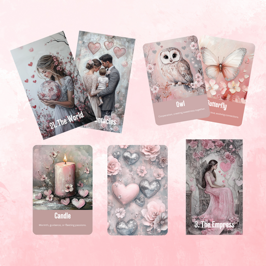 New! Lovers' Path Tarot and Oracle Bundle by Hattie Thorn. 2 Deck Special!