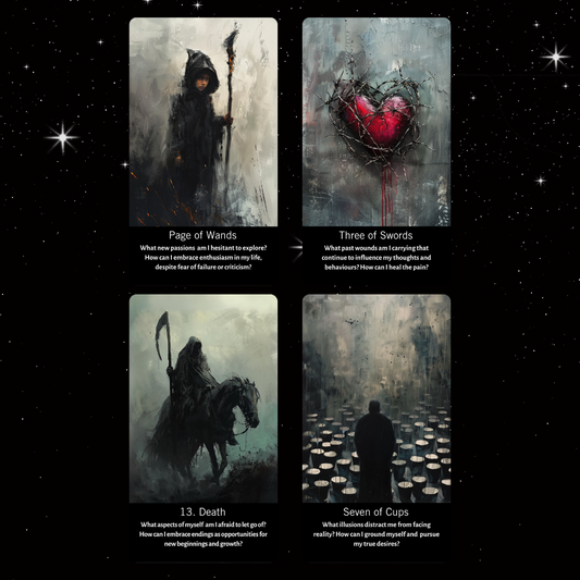 NEW!! Inner Shadows Shadow Work Tarot. Original Design 78 Card Deck Based on Rider Waite including Shadow Work Explanations