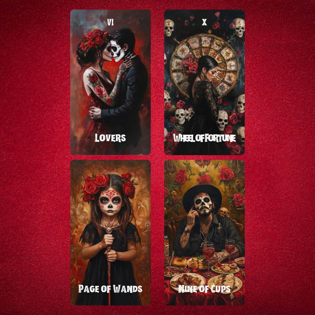 Memento Mori Tarot by Hattie Thorn. Original Design 78 Card Deck Based on Rider Waite including Memento Mori Tuck Box